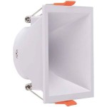 Foco empotrar Cuadrado Konica 102x102mm, para Lámpara GU10/MR16, Blanco ó Negro